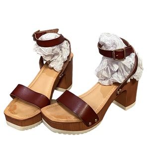 Madden Girl Caprise Woven Ankle Strap Platform Sandals